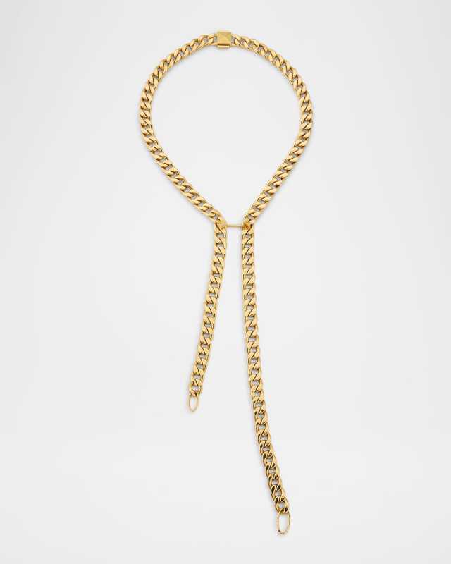 18K Yellow Gold Double Chain Necklace